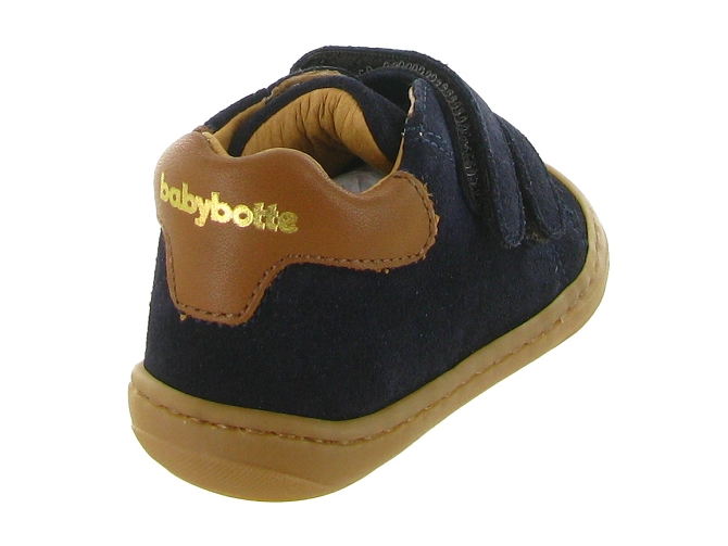 pre marche du 16 au 23 - Semelle souple - bebe garcon - Nubuck - Bleu Marine - Babybotte7422001_5