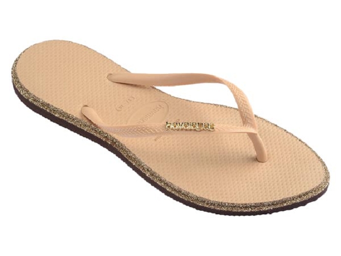 sandales et nu pieds - Entre doigt & Tong - femme - Synthétique - Beige - Havaianas
