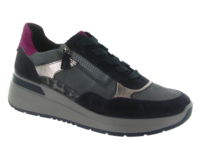 baskets et sneakers - Confort - femme - Cuir - Anthracite - Ara