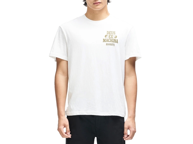 tee shirt - MANCHE COURTE - vetement homme - Cuir - Blanc - Deus7432601_4