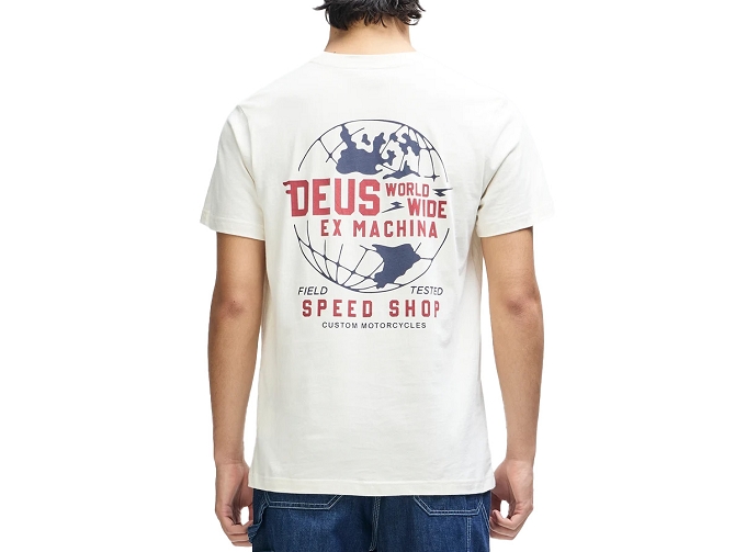 tee shirt - MANCHE COURTE - vetement homme - Cuir - Blanc - Deus7433101_2