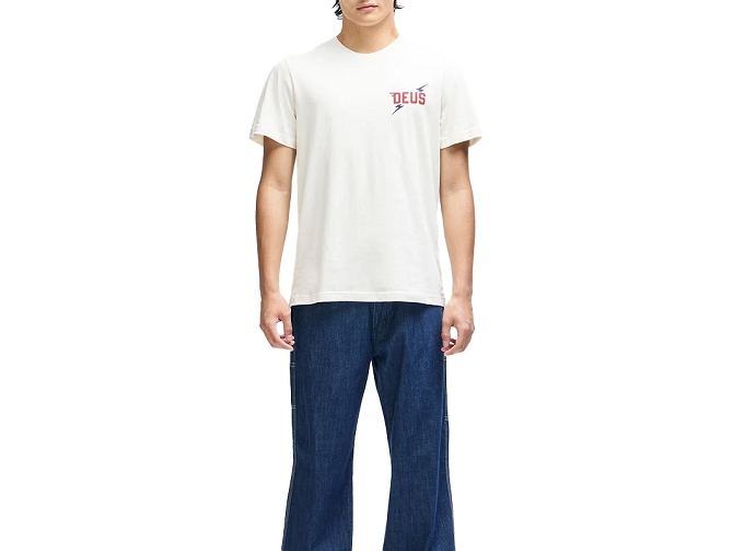 tee shirt - MANCHE COURTE - vetement homme - Cuir - Blanc - Deus7433101_3