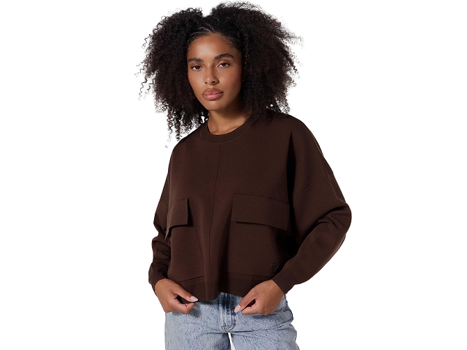 pull - MANCHE LONGUE - vetement femme - Textile - Bordeaux - Gertrude7434901_2