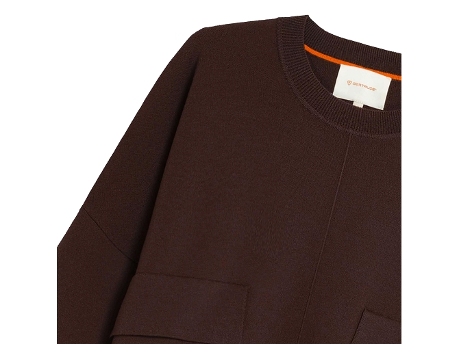 pull - MANCHE LONGUE - vetement femme - Textile - Bordeaux - Gertrude7434901_3