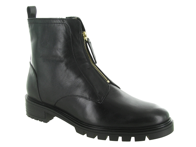 bottines et boots - Motardes - femme - Cuir - Noir - Ara