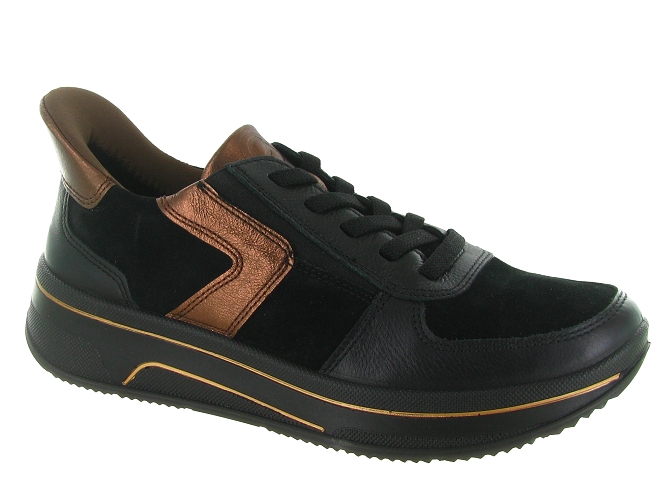baskets et sneakers - Confort - femme - Cuir - Noir - Ara