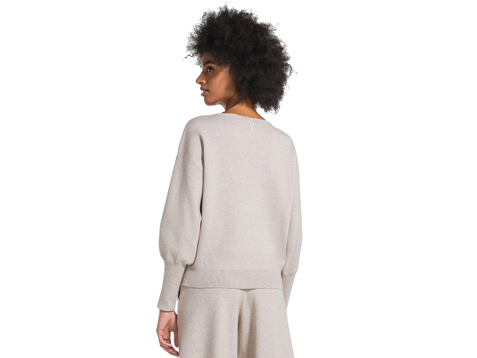 pull - MANCHE LONGUE - vetement femme - Coton - Beige - Deha7445901_2