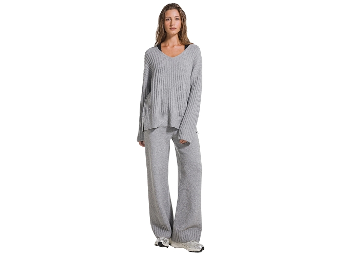 pantalon - AUTRE - vetement femme - Coton - Gris - Deha7446201_4