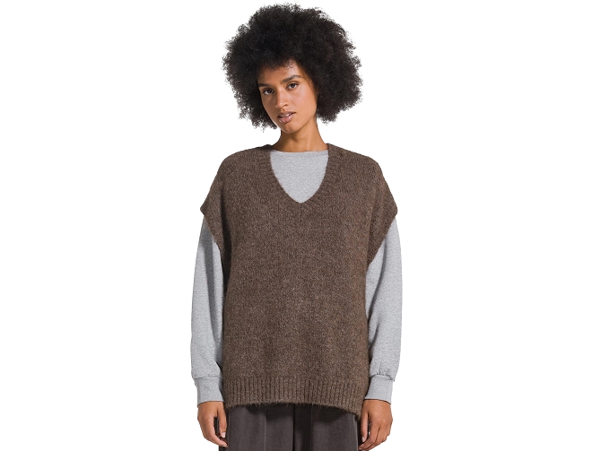 gilet - SANS MANCHE - vetement femme - Coton - Kaki - Deha