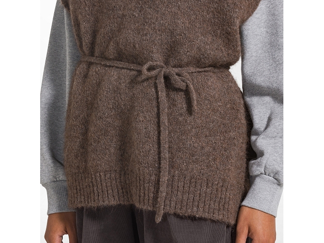 gilet - SANS MANCHE - vetement femme - Coton - Kaki - Deha7446501_3