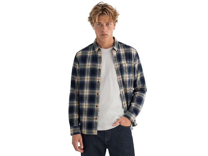 chemise - MANCHE LONGUE - vetement homme - Coton - Bleu Marine - Superdry7449102_2