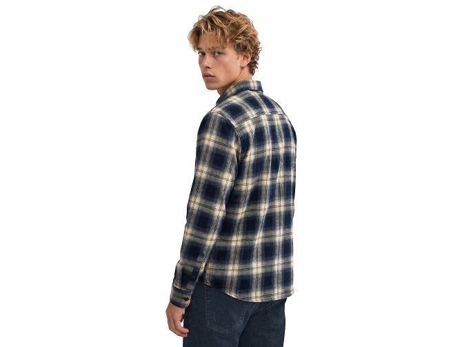 chemise - MANCHE LONGUE - vetement homme - Coton - Bleu Marine - Superdry7449102_4