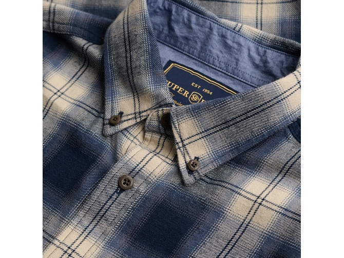chemise - MANCHE LONGUE - vetement homme - Coton - Bleu Marine - Superdry7449102_5