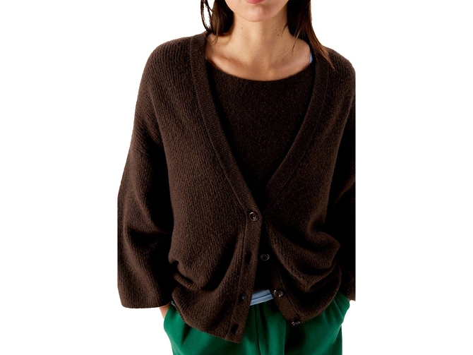 gilet - MANCHE LONGUE - vetement femme - Synthétique - Marron - American vintage7468301_4