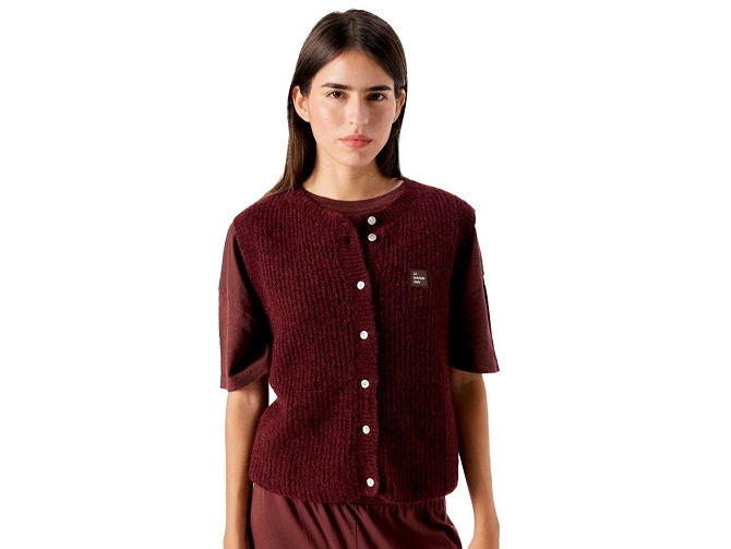 gilet - SANS MANCHE - vetement femme - Synthétique - Marron - American vintage7468501_2