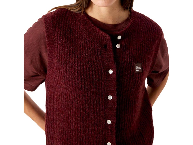gilet - SANS MANCHE - vetement femme - Synthétique - Marron - American vintage7468501_3