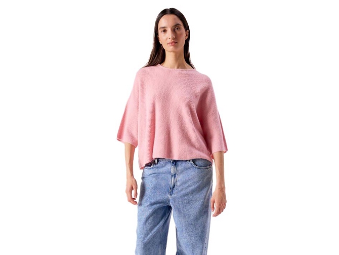 pull - MANCHE LONGUE - vetement femme - Synthétique - Rose - American vintage7468601_3