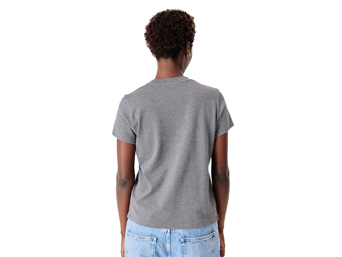 tee shirt - MANCHE COURTE - vetement femme - Coton - Gris - American vintage7468801_5