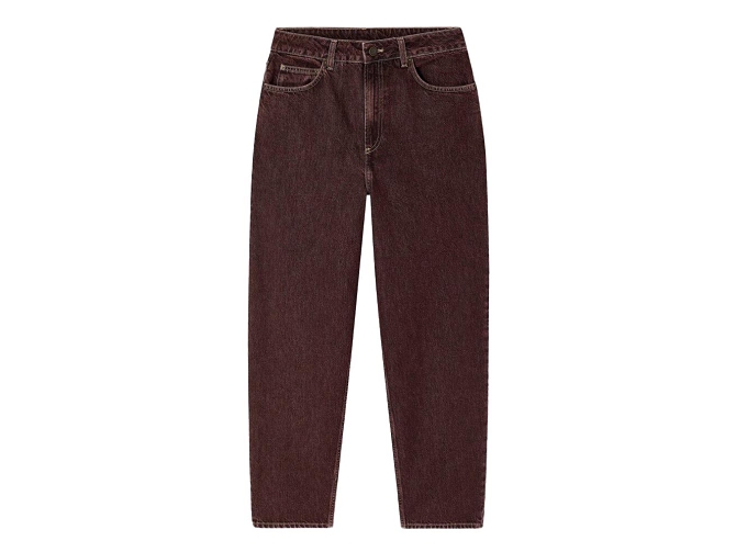 pantalon - JEANS - vetement femme - Coton - Bordeaux - American vintage