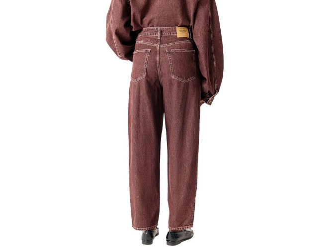 pantalon - JEANS - vetement femme - Coton - Bordeaux - American vintage7468901_3