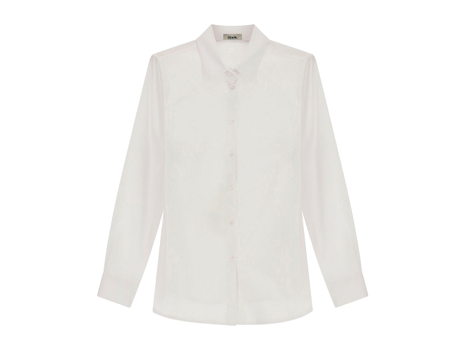 chemise - MANCHE LONGUE - vetement femme - Coton - Blanc - Dixie