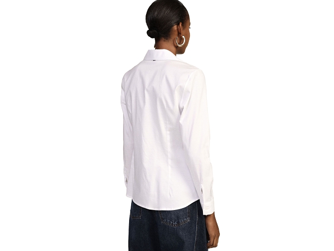 chemise - MANCHE LONGUE - vetement femme - Coton - Blanc - Dixie7477901_5