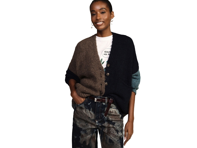 pull - MANCHE LONGUE - vetement femme - Synthétique - Bleu - Dixie7478201_2