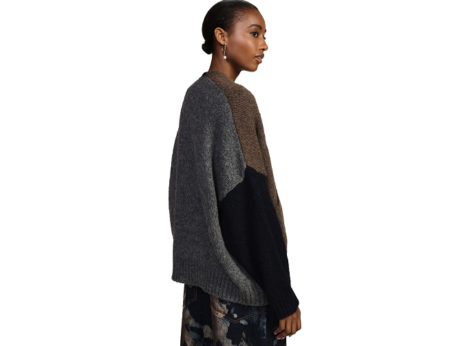 pull - MANCHE LONGUE - vetement femme - Synthétique - Bleu - Dixie7478201_3