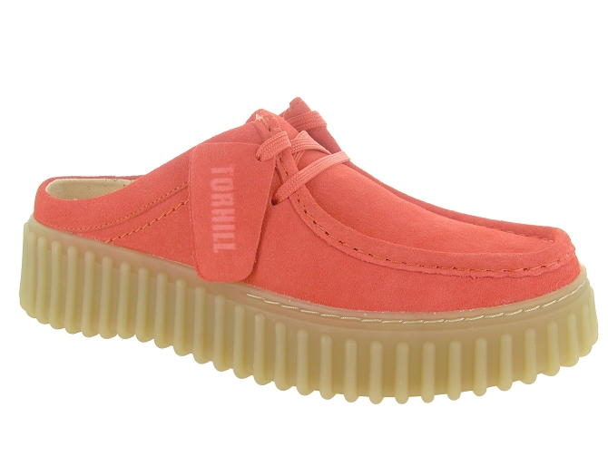 sandales et nu pieds - Mule Sabot - femme - Nubuck - Rose - Clarks