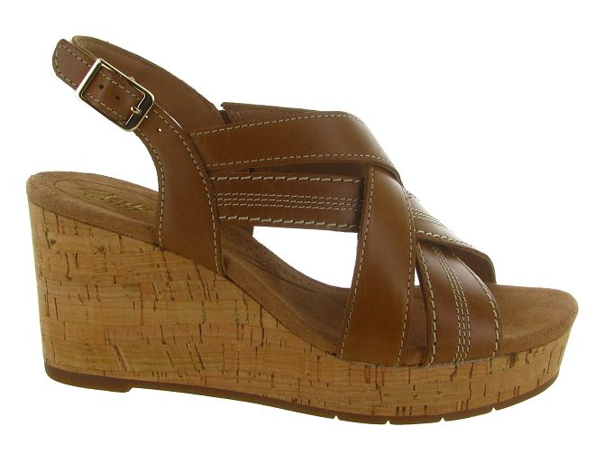 sandales et nu pieds - Confort - femme - Cuir - Marron - Clarks8018601_2