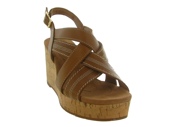 sandales et nu pieds - Confort - femme - Cuir - Marron - Clarks8018601_3
