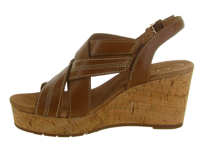 sandales et nu pieds - Confort - femme - Cuir - Marron - Clarks8018601_4