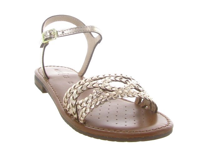 sandales et nu pieds - Confort - femme - Cuir - Or - Geox8027801_3