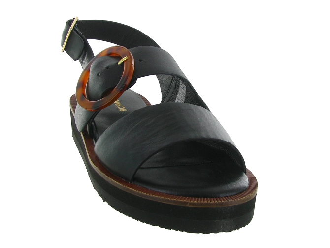 sandales et nu pieds - Confort - femme - Cuir - Noir - Schmoove8032601_3