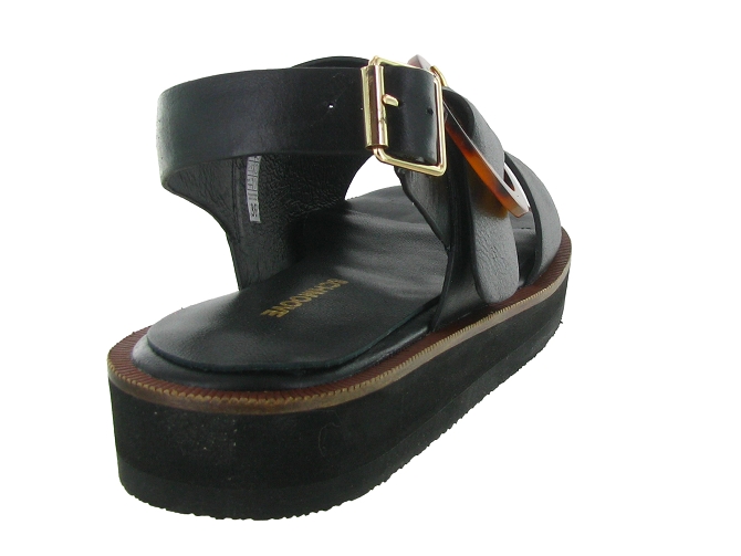 sandales et nu pieds - Confort - femme - Cuir - Noir - Schmoove8032601_5