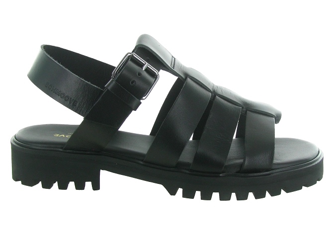 sandales et nu pieds - Confort - femme - Cuir - Noir - Schmoove8032802_2