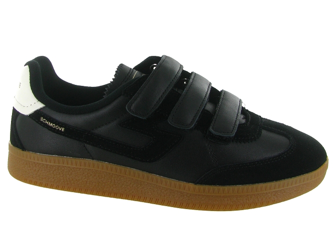 baskets et sneakers - Tendance - femme - Cuir - Noir - Schmoove