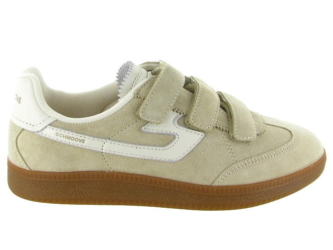 baskets et sneakers - Tendance - femme - Cuir - Crème - Schmoove8032906_2