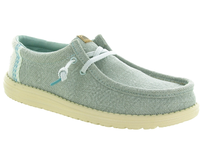 baskets et sneakers - Confort - homme - Toile  - Bleu - Hey dude