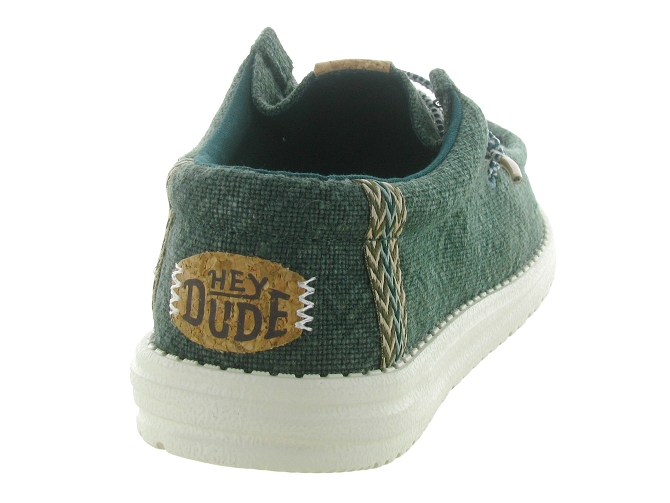 baskets et sneakers - Confort - homme - Toile  - Kaki - Hey dude8035802_5