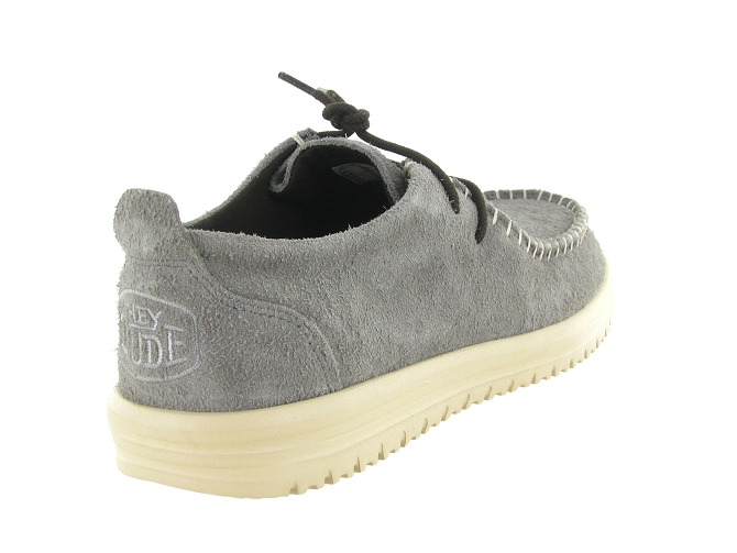 baskets et sneakers - Confort - homme - Toile  - Gris - Hey dude8036004_5