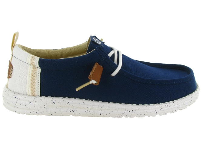 baskets et sneakers - Confort - homme - Toile  - Bleu Marine - Hey dude8036101_2