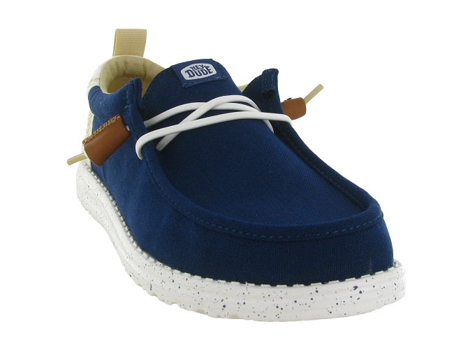 baskets et sneakers - Confort - homme - Toile  - Bleu Marine - Hey dude8036101_3