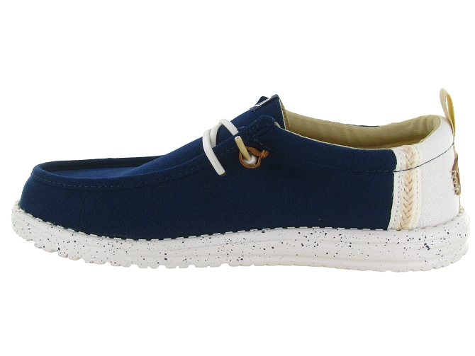 baskets et sneakers - Confort - homme - Toile  - Bleu Marine - Hey dude8036101_4
