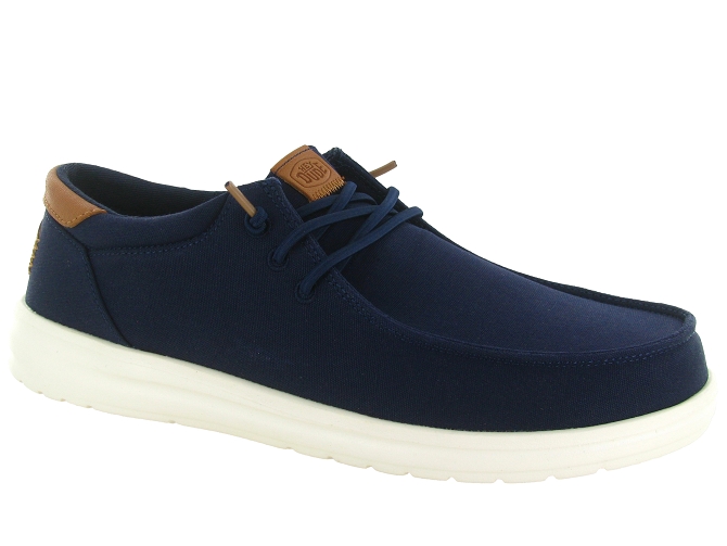 baskets et sneakers - Confort - homme - Toile  - Bleu Marine - Hey dude