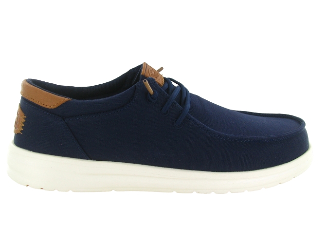 baskets et sneakers - Confort - homme - Toile  - Bleu Marine - Hey dude8036401_2