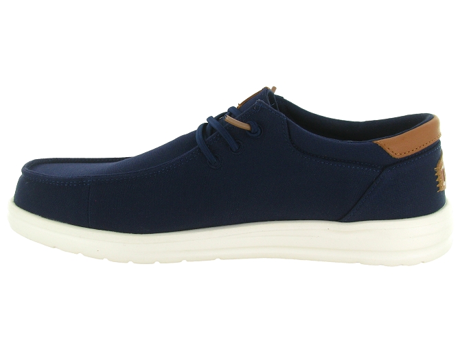 baskets et sneakers - Confort - homme - Toile  - Bleu Marine - Hey dude8036401_4