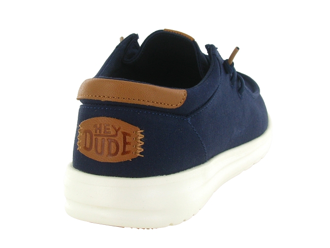 baskets et sneakers - Confort - homme - Toile  - Bleu Marine - Hey dude8036401_5