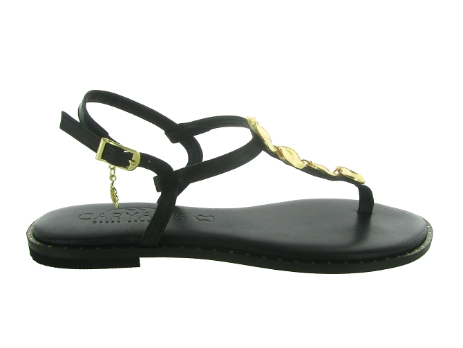 sandales et nu pieds - Confort - femme - Cuir - Noir - Caryatis8039501_2