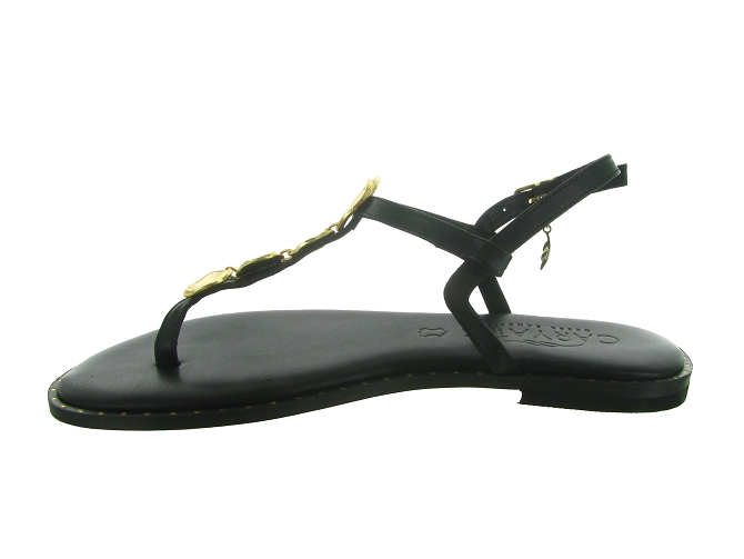 sandales et nu pieds - Confort - femme - Cuir - Noir - Caryatis8039501_4
